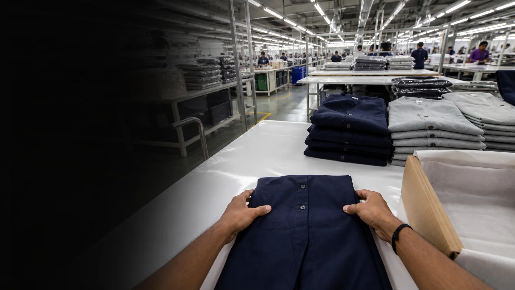 Factory workers performing real-world workflows for robotics data capture